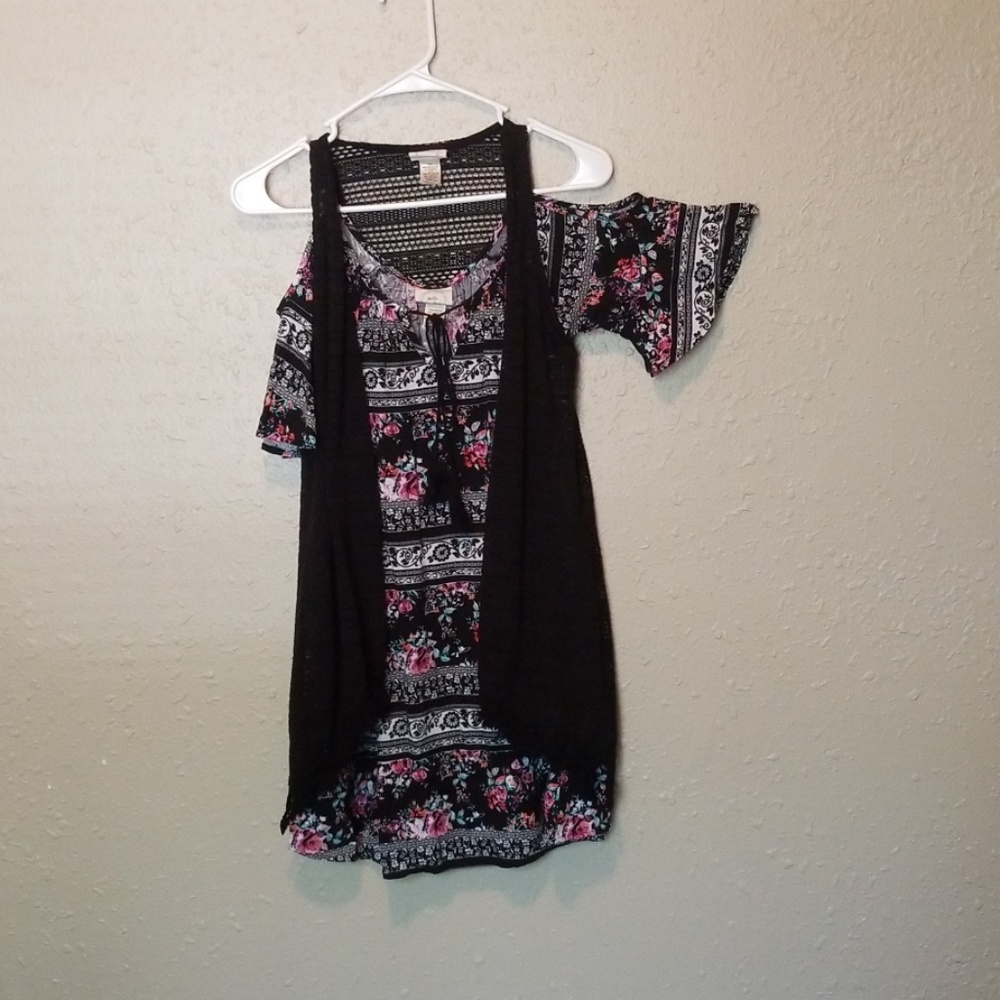 Boho Floral Midi Small Dress